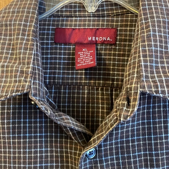 Merona Sz XL Menβs Business Casual Date Night Shirt - Picture 3 of 5